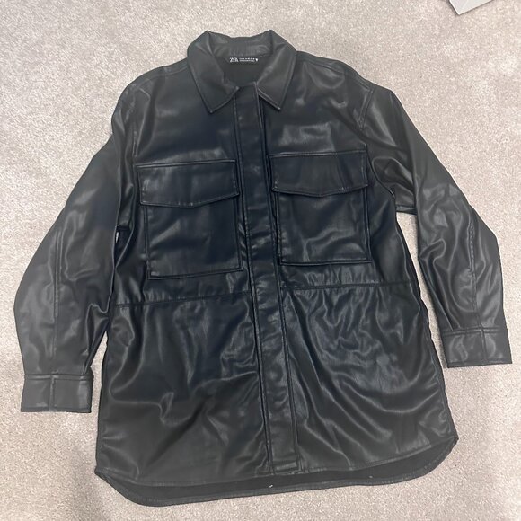 Zara Leather Jacket - Picture 1 of 3